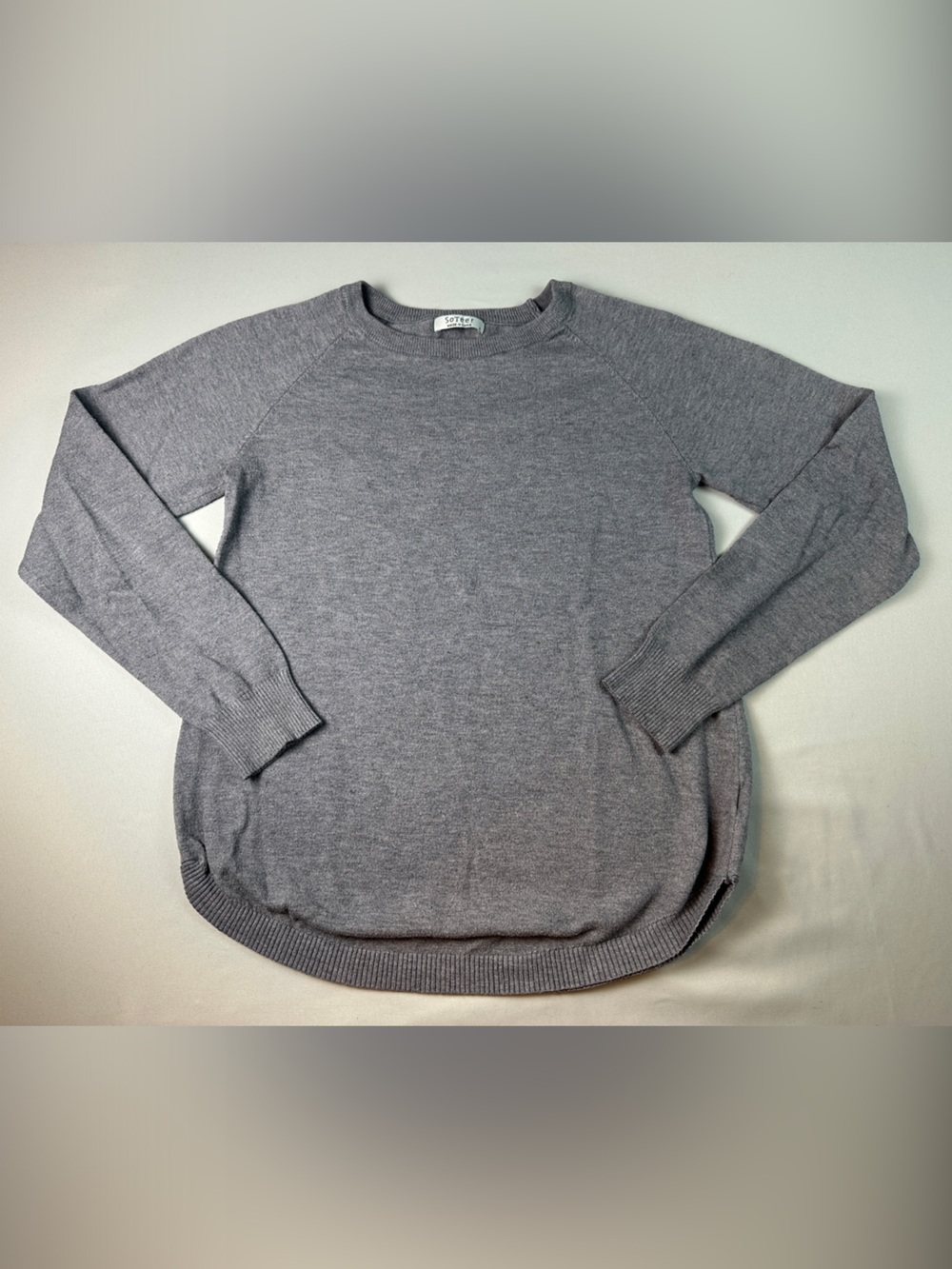 SoTeer Women’s Sweater Casual Gray Crewneck  Small